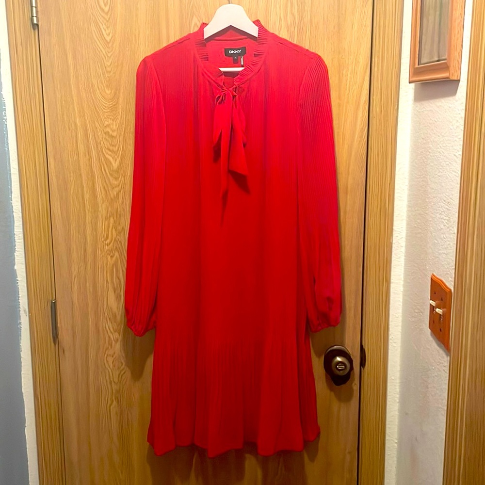 DKNY red dress